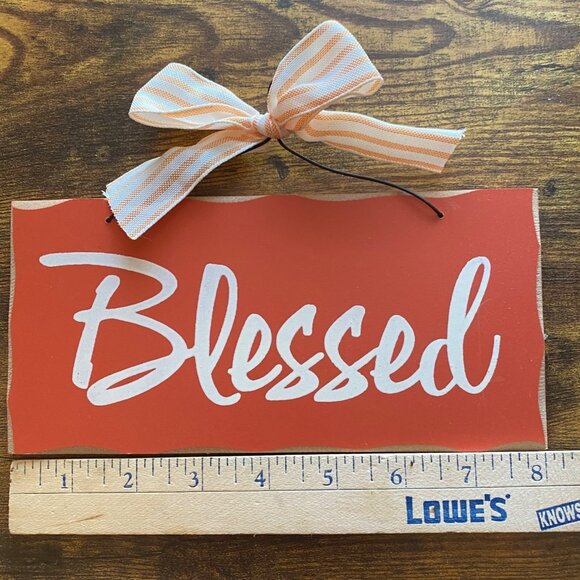 BLESSED Fall decorative sign hanging autumn decoration Thanksgiving sign decor - Picture 2 of 4